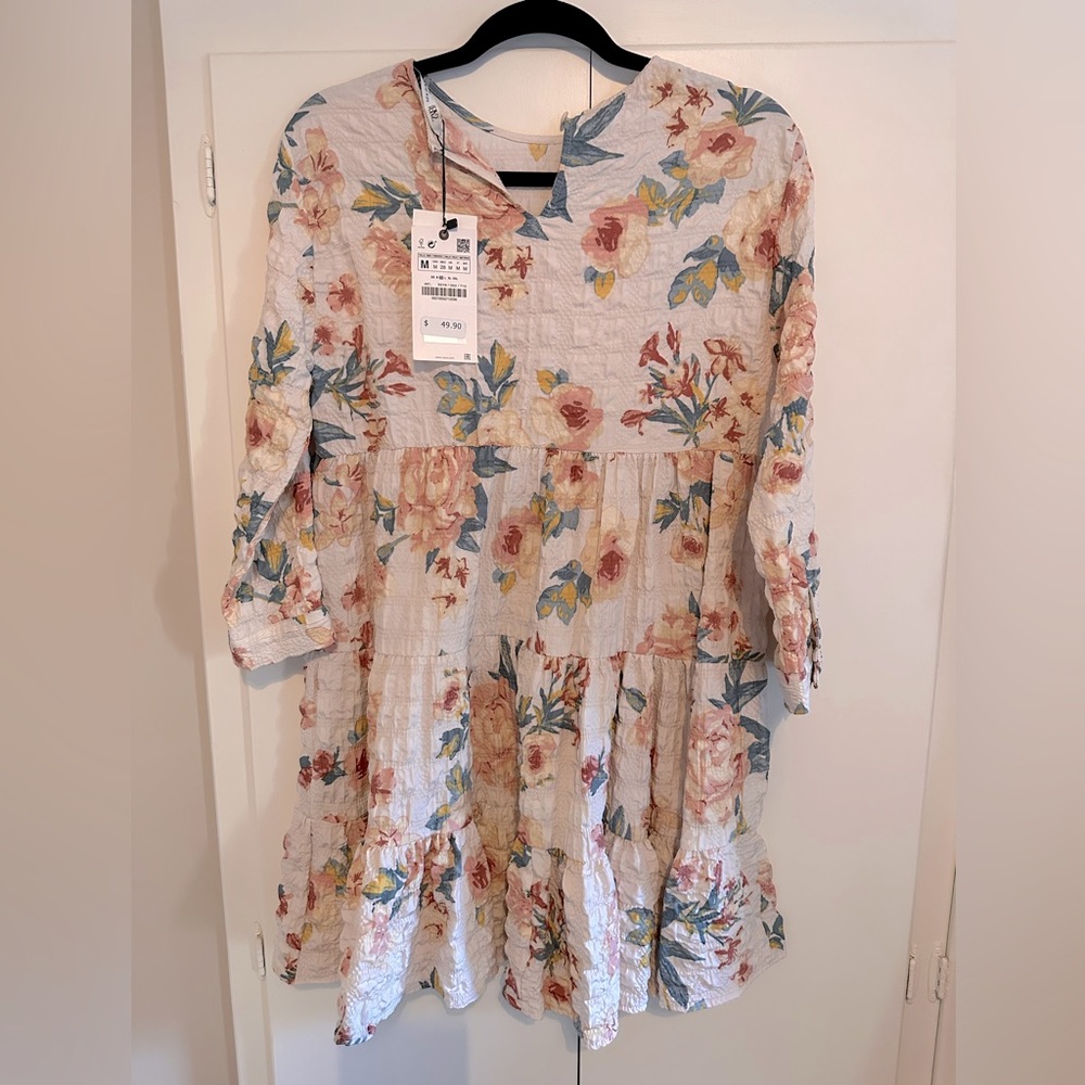 Zara floral dress